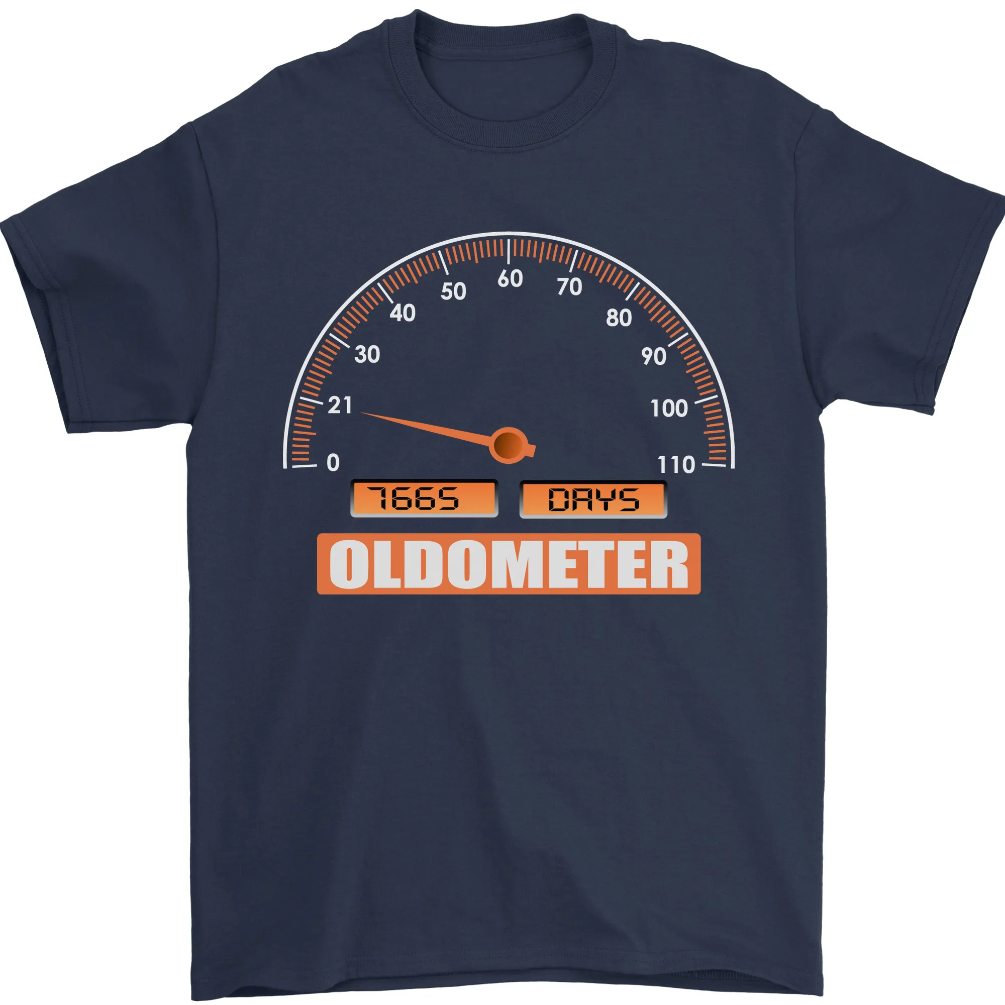 21st Birthday 21 Year Old Ageometer Funny Mens T-Shirt 100% Cotton