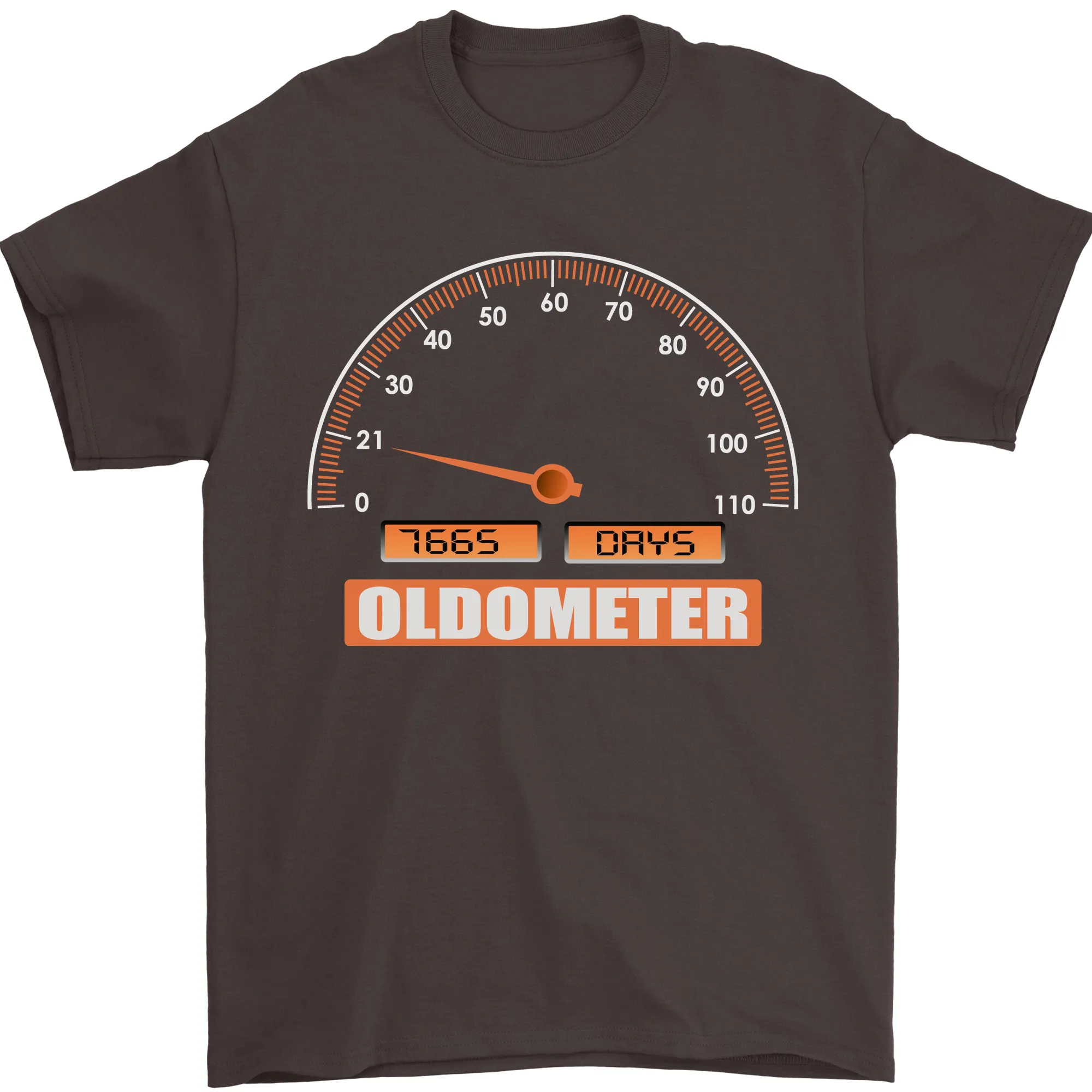21st Birthday 21 Year Old Ageometer Funny Mens T-Shirt 100% Cotton