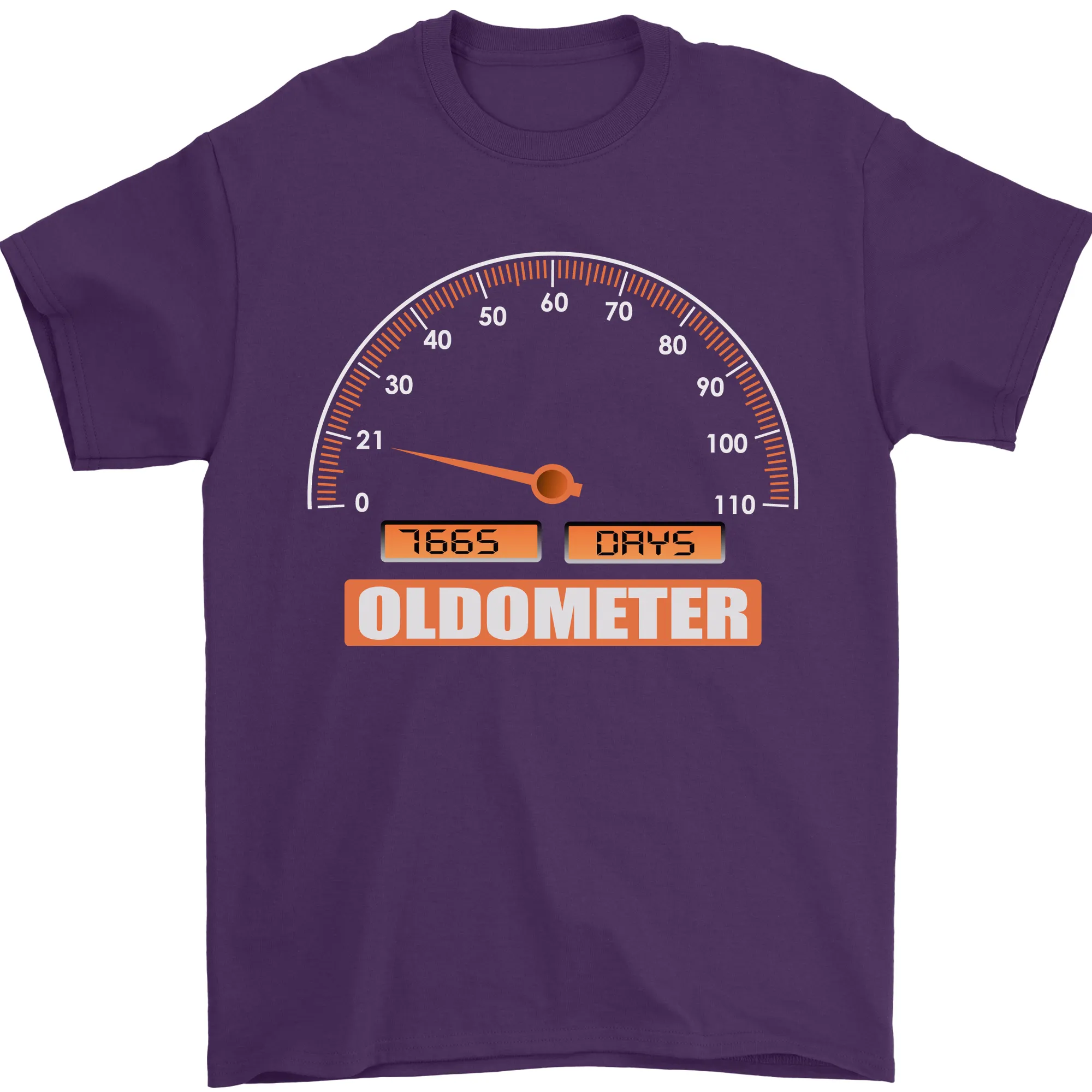 21st Birthday 21 Year Old Ageometer Funny Mens T-Shirt 100% Cotton