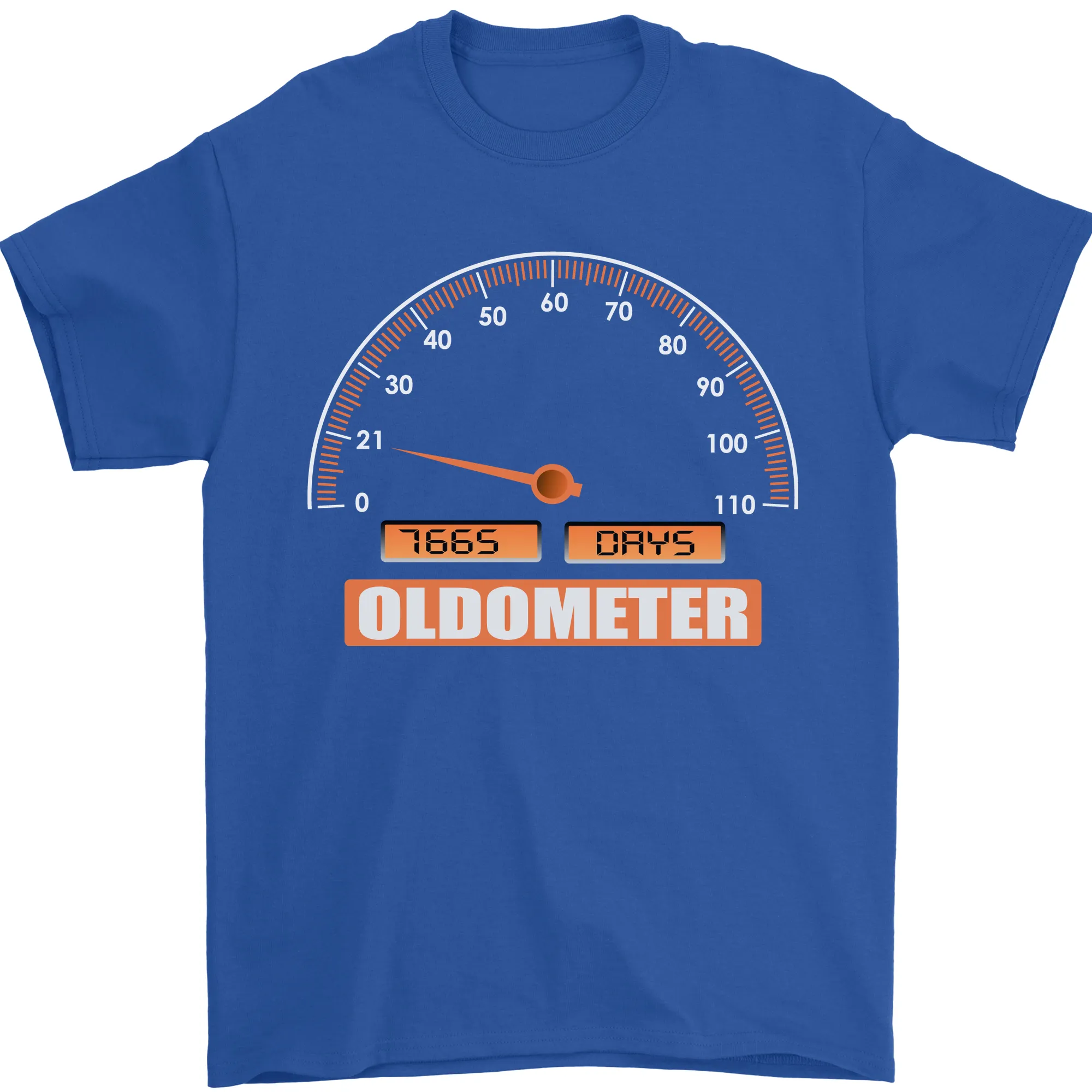 21st Birthday 21 Year Old Ageometer Funny Mens T-Shirt 100% Cotton