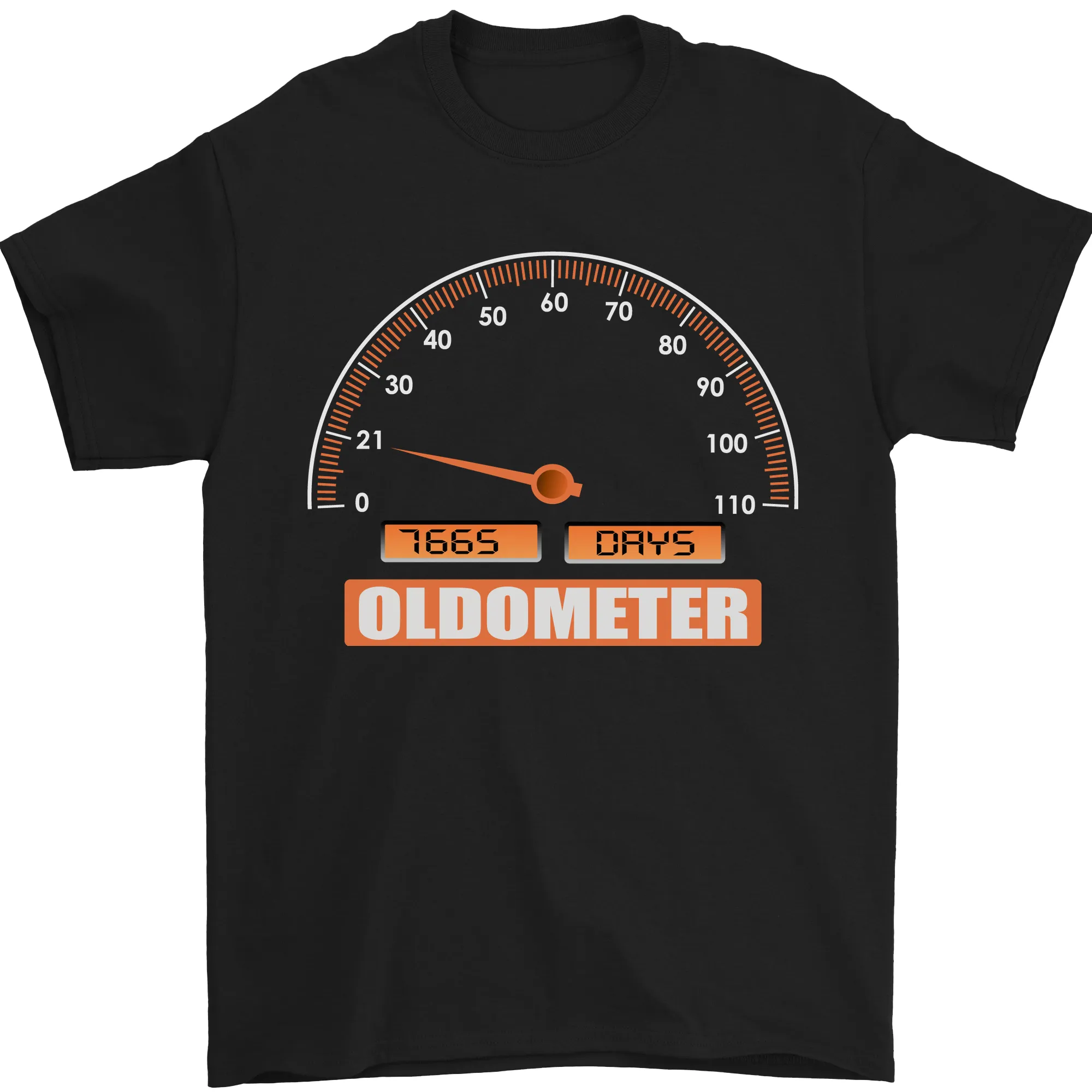 21st Birthday 21 Year Old Ageometer Funny Mens T-Shirt 100% Cotton