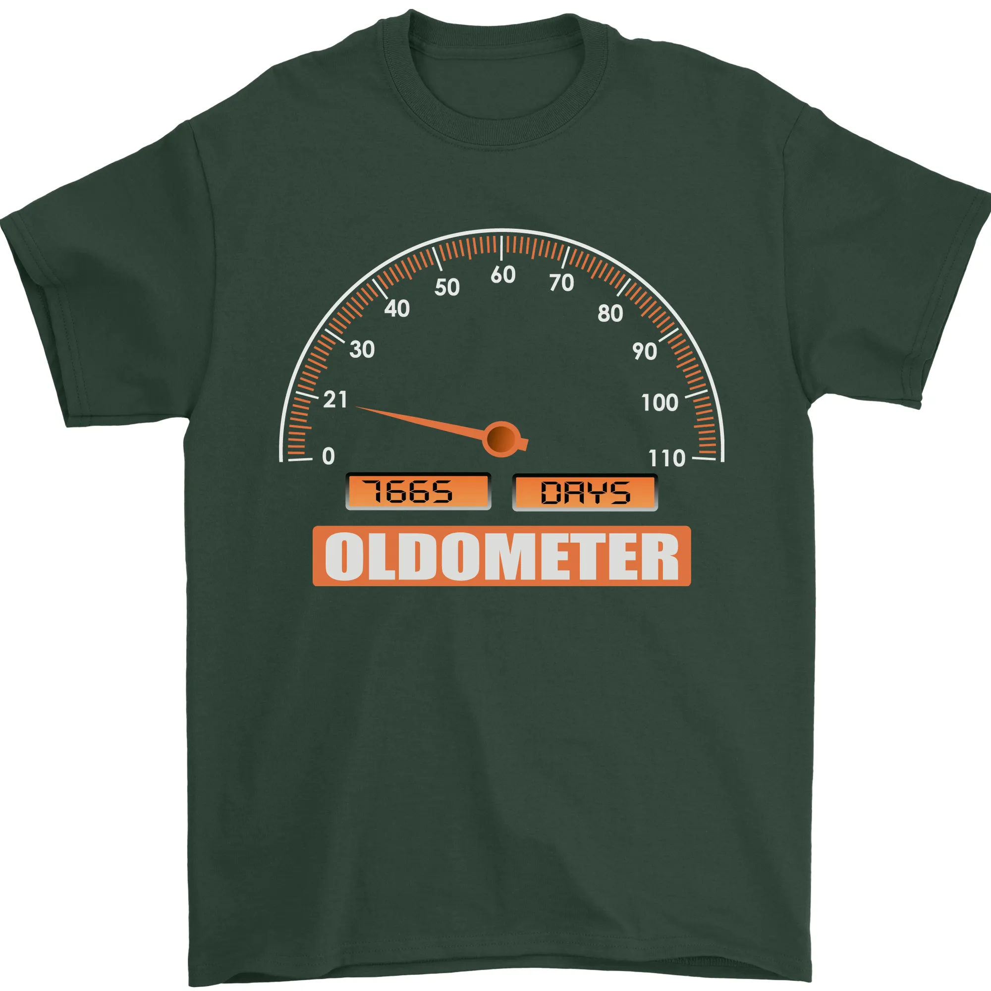 21st Birthday 21 Year Old Ageometer Funny Mens T-Shirt 100% Cotton