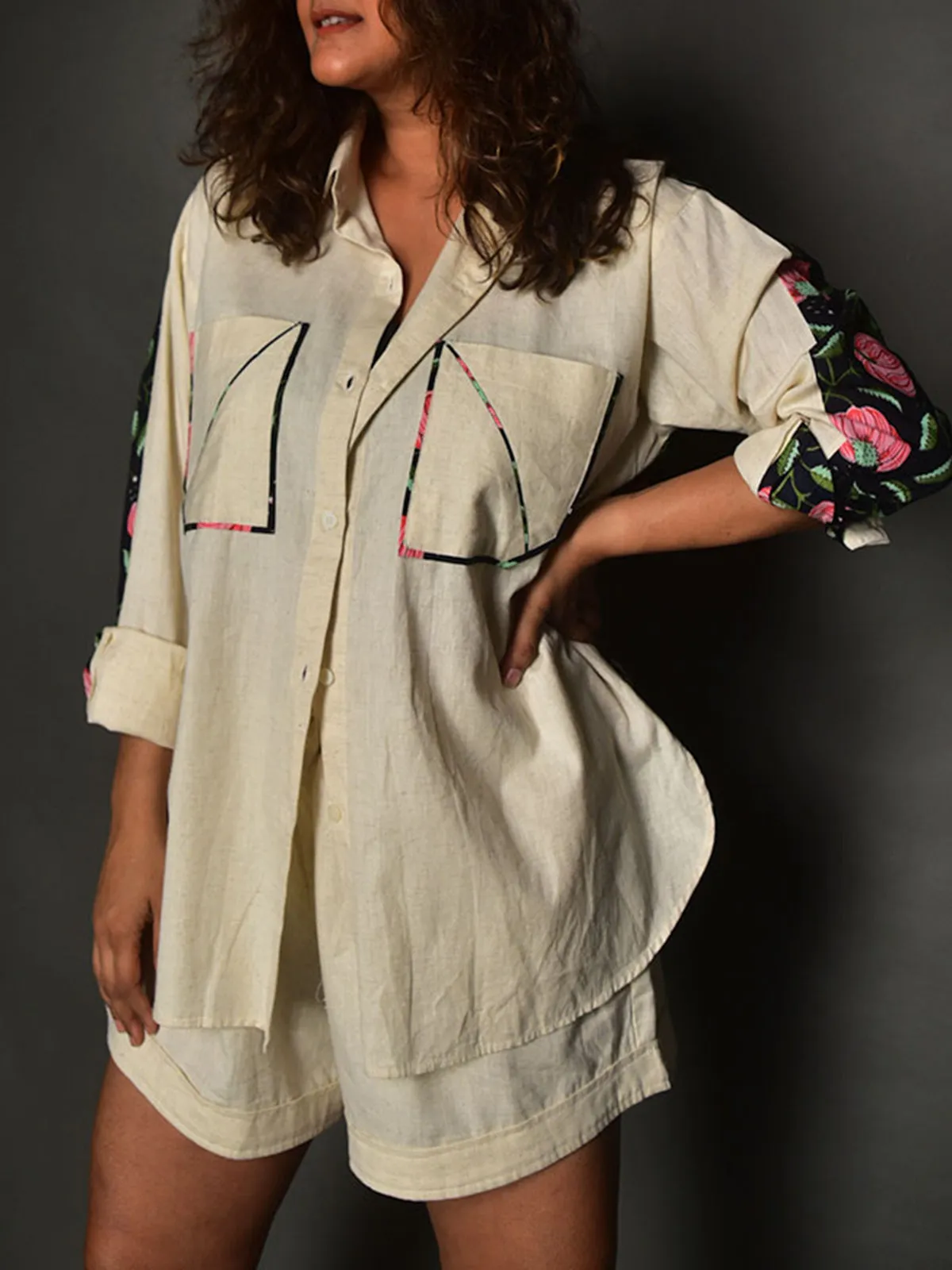 Amara Linen Shorts Off-White