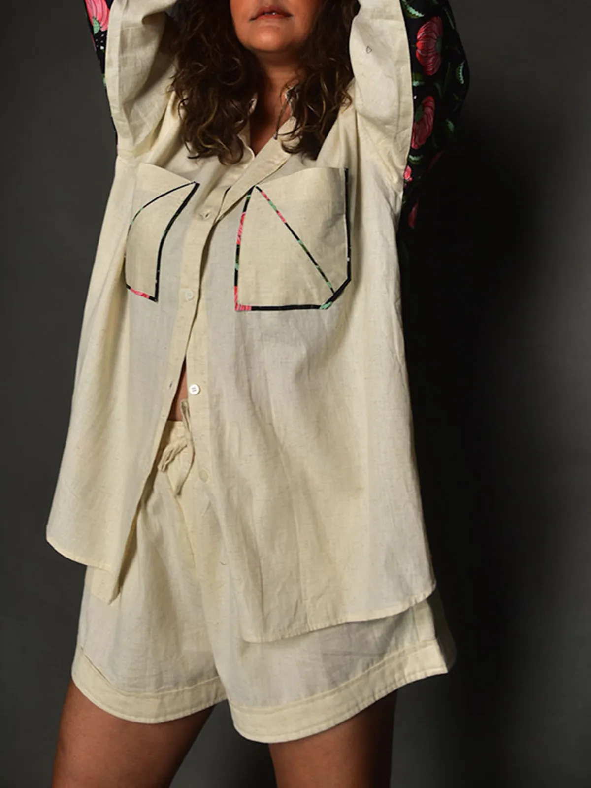 Amara Linen Shorts Off-White