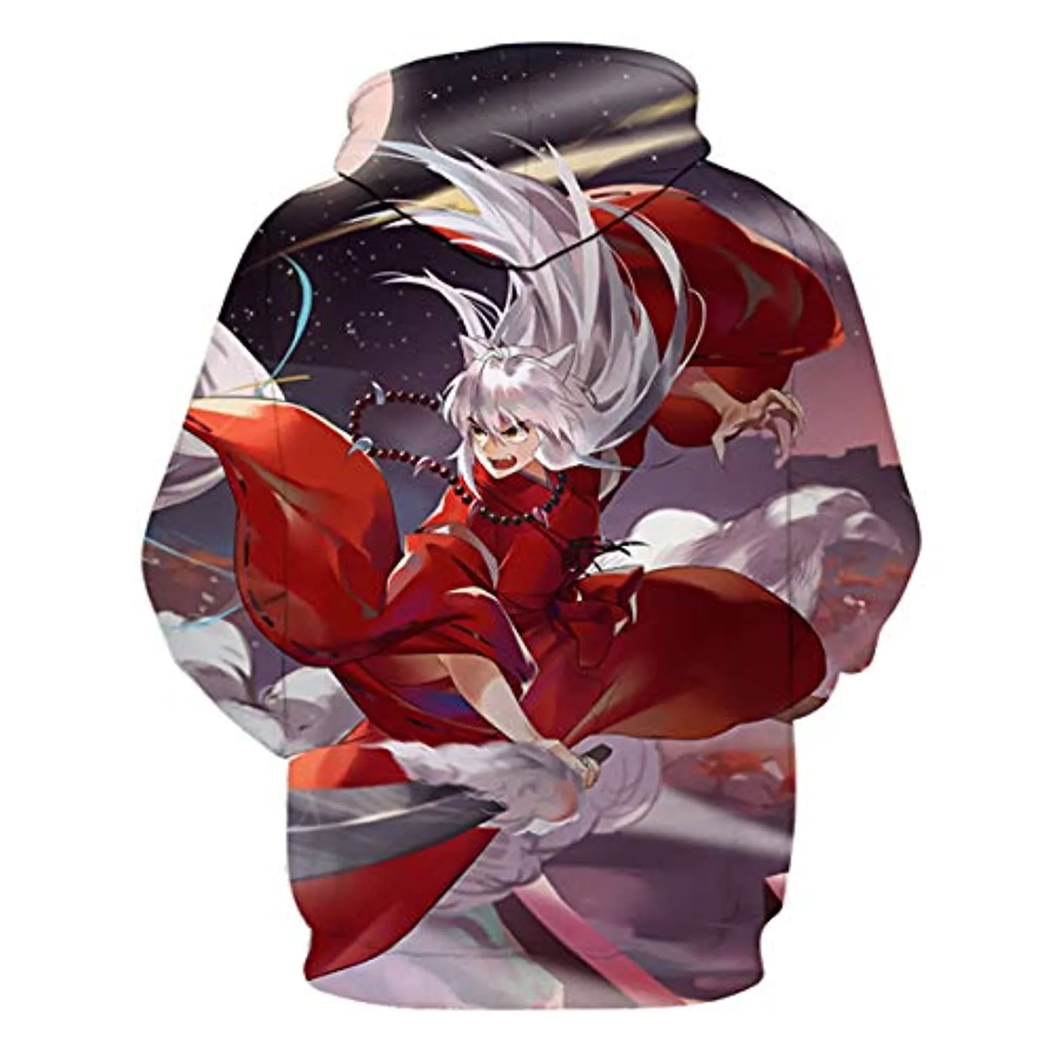 Anime Inuyasha Hoodies - Inuyasha Unisex 3D Printed Pullover Hooded Sweatshirt