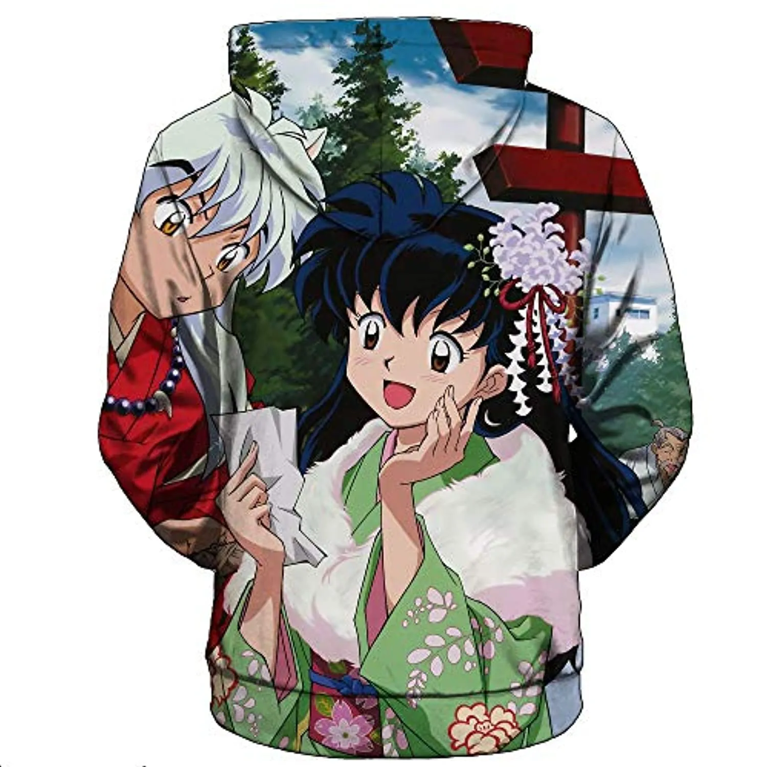 Anime Inuyasha Hoodies - Kagome Higurashi Unisex 3D Printed Pullover Hooded Sweatshirt