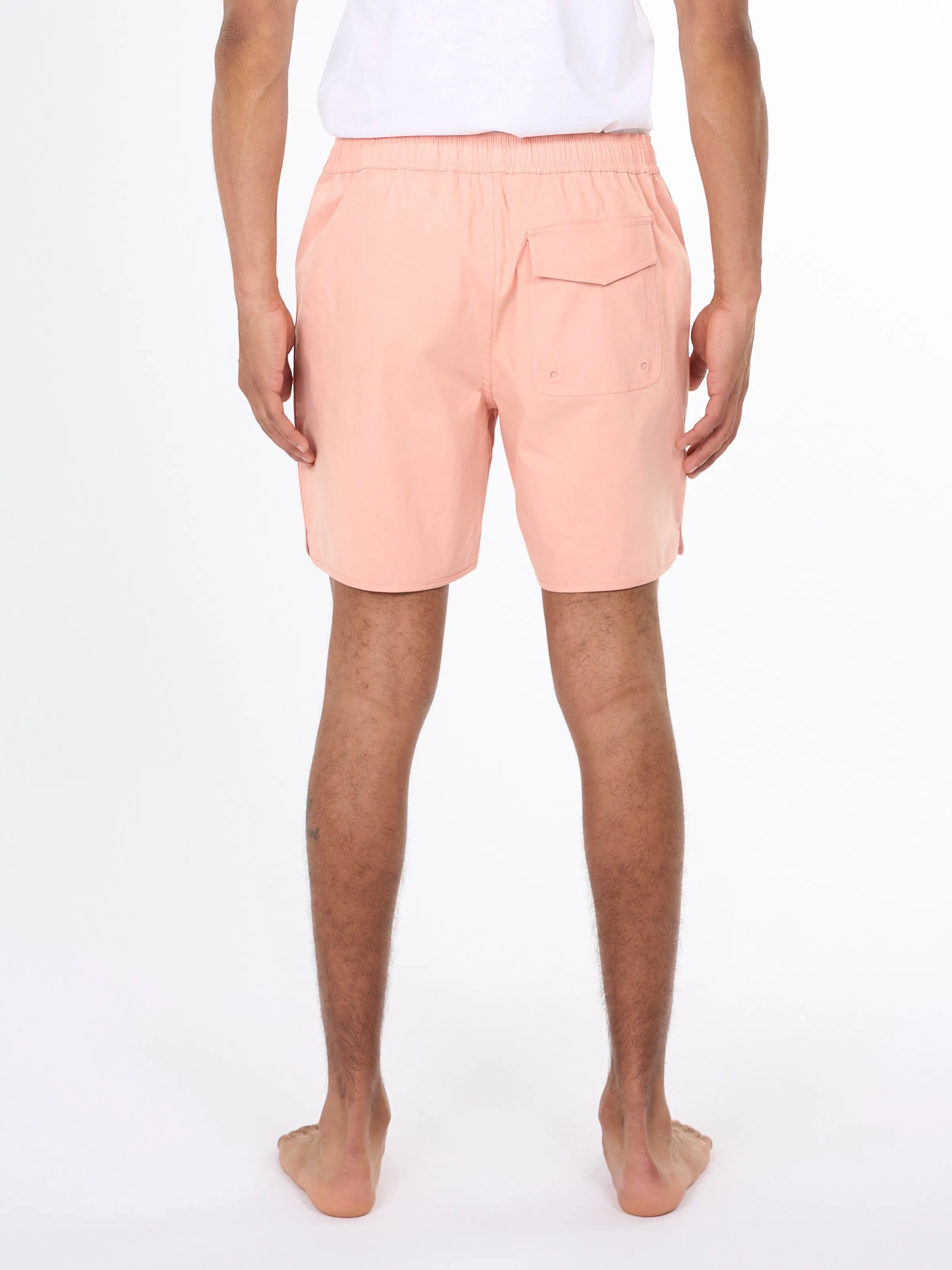 Boardwalk shorts with elastic waist - Coral Pink