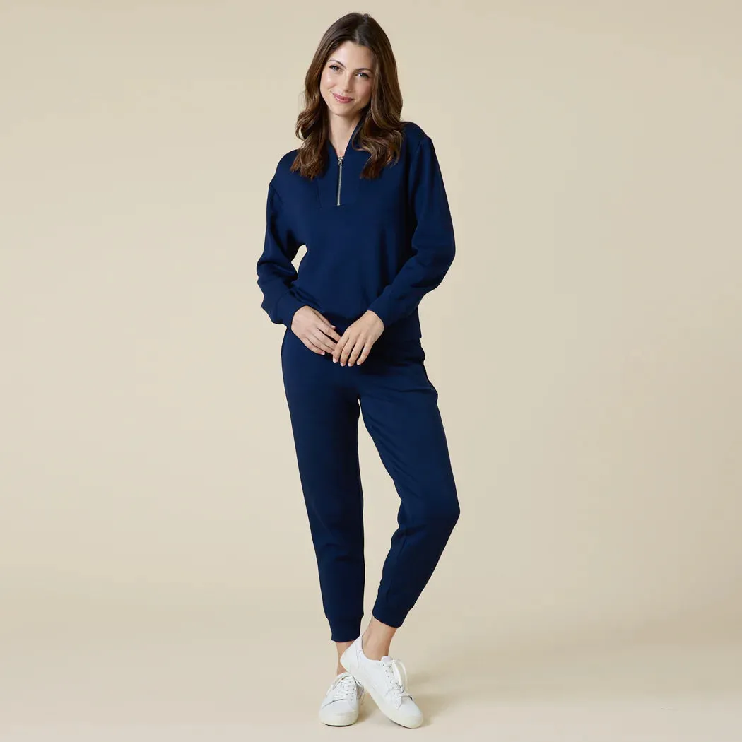 DreamTech 1/4 Zip Jogger Set - Midnight