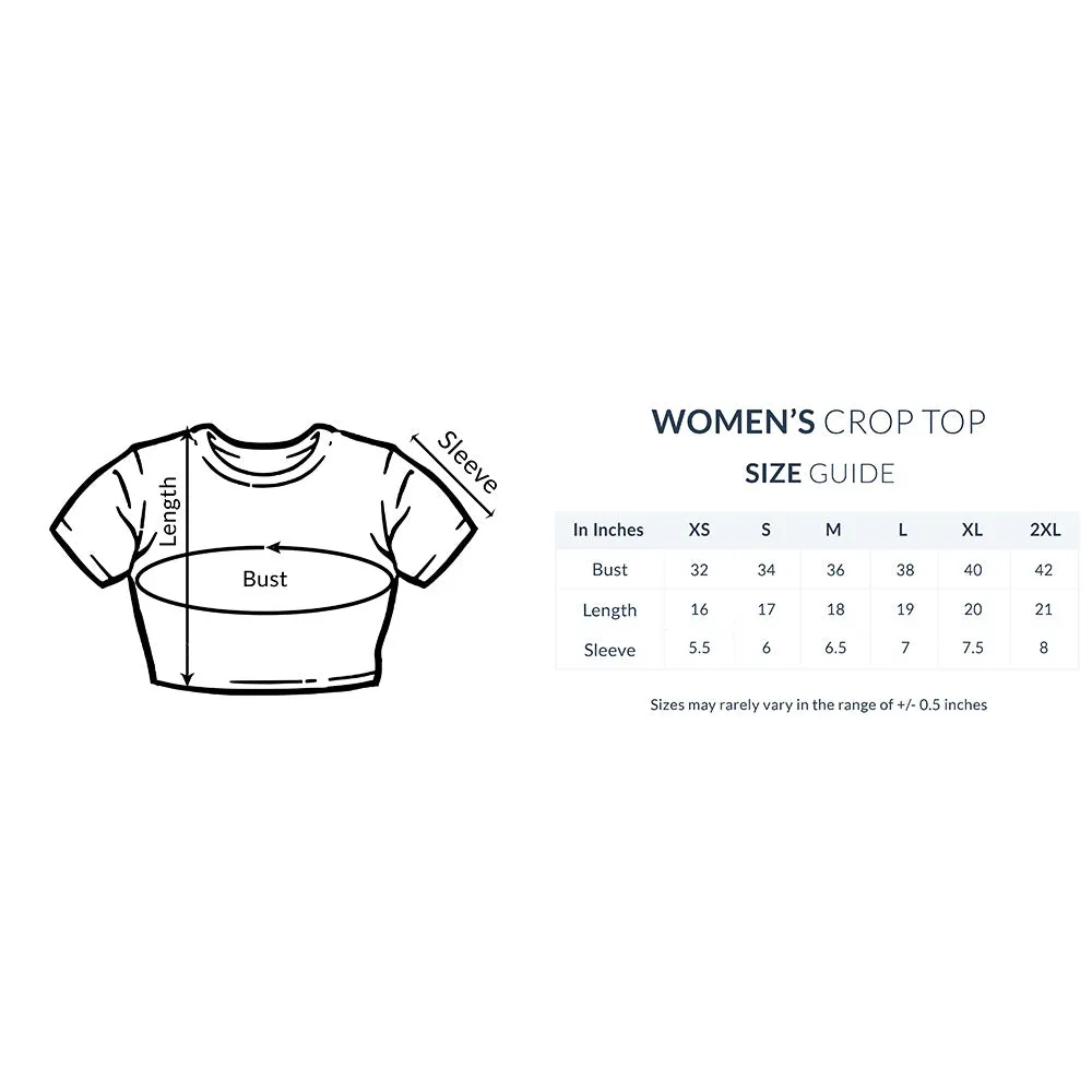 Female Round Neck Half Sleeve - Converse Couture Crop Top