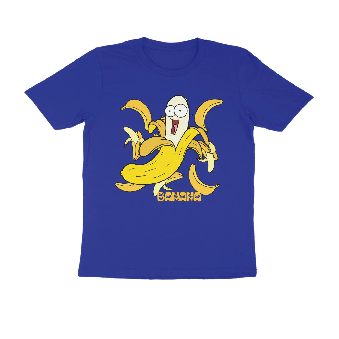 Male Round Neck Half Sleeve - Vibrant Banana T-shirt