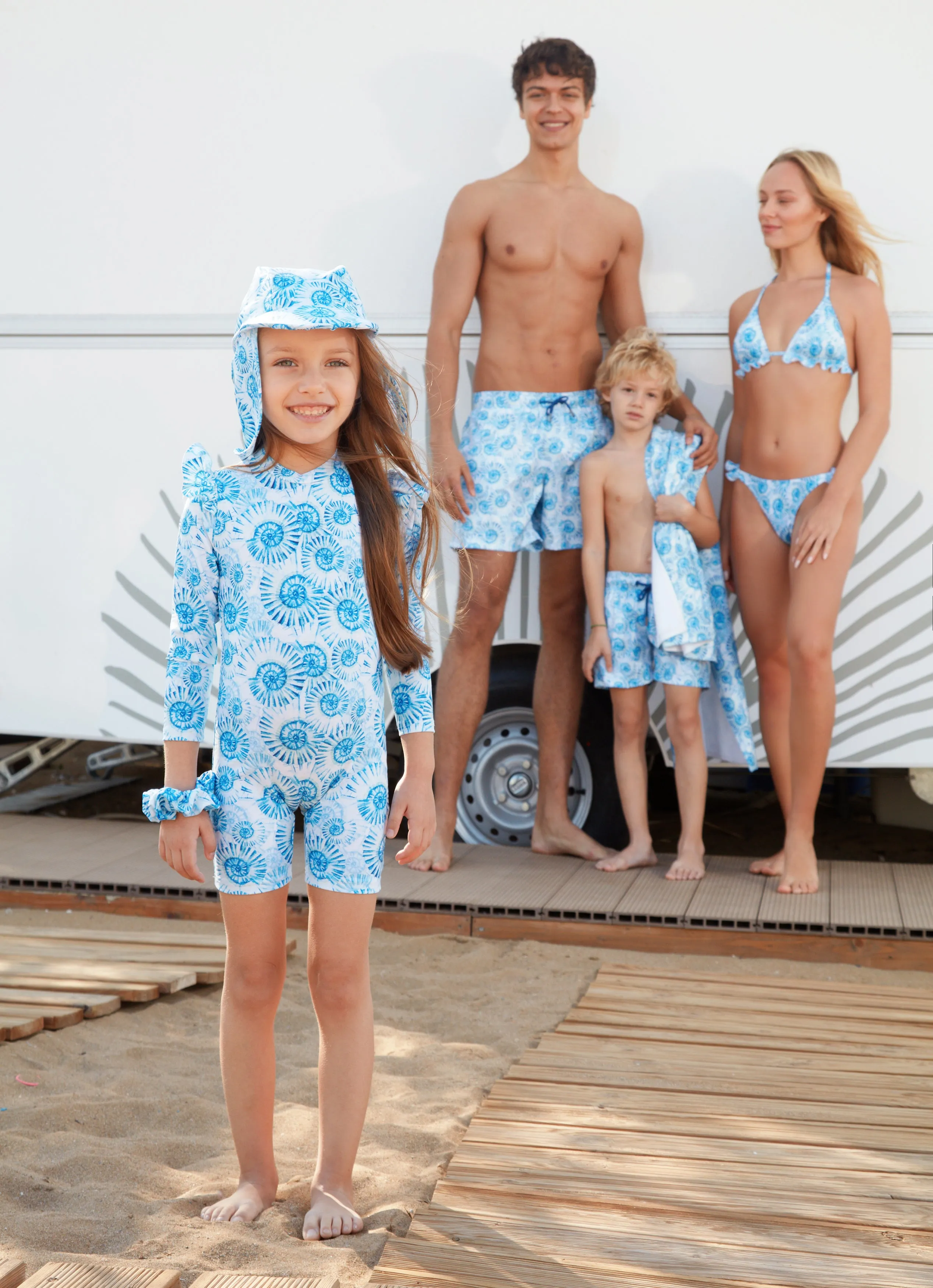 MEN'S SWIM SHORTS SEASHELLS