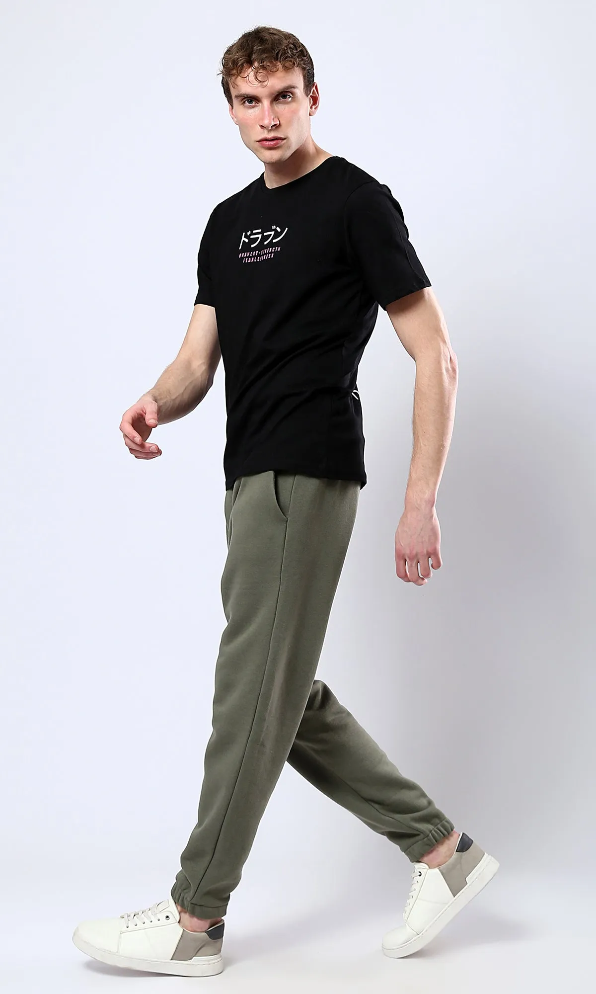 O178913 "Dragon" Short Sleeves Slip On Summer Tee