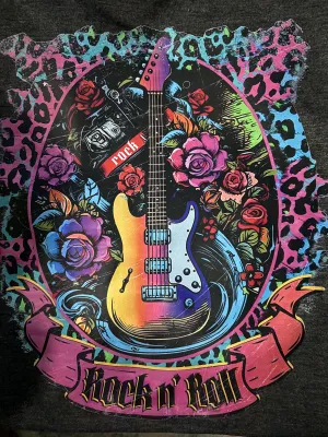 Psychedelic Rock n Roll Graphic Tee