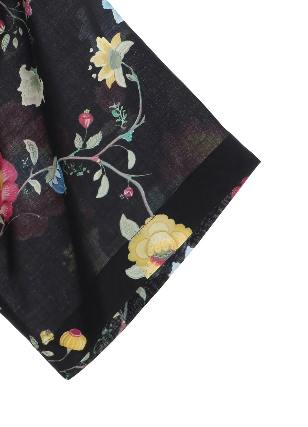 RAYON PRINT CHINESE FLOWER ALOHA SHIRT