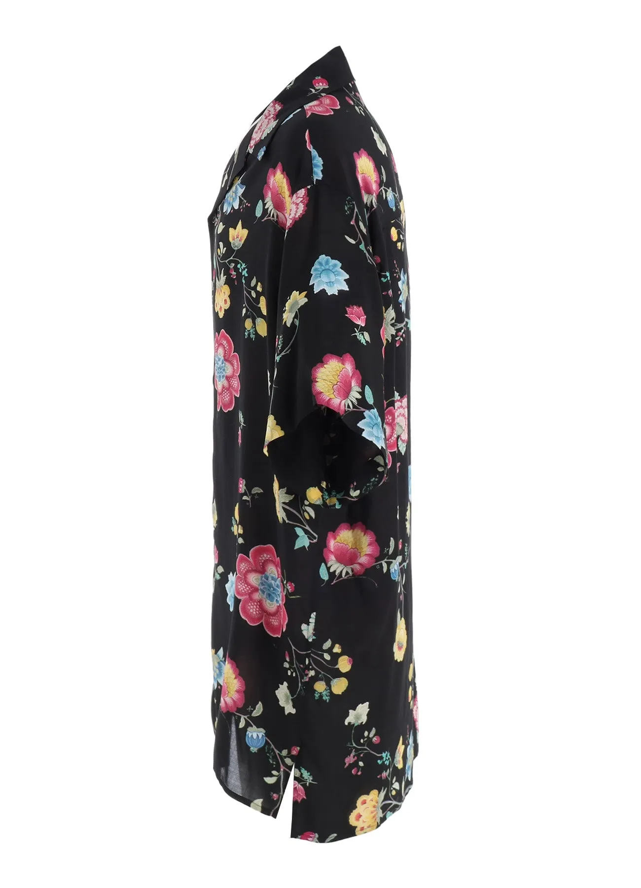 RAYON PRINT CHINESE FLOWER ALOHA SHIRT