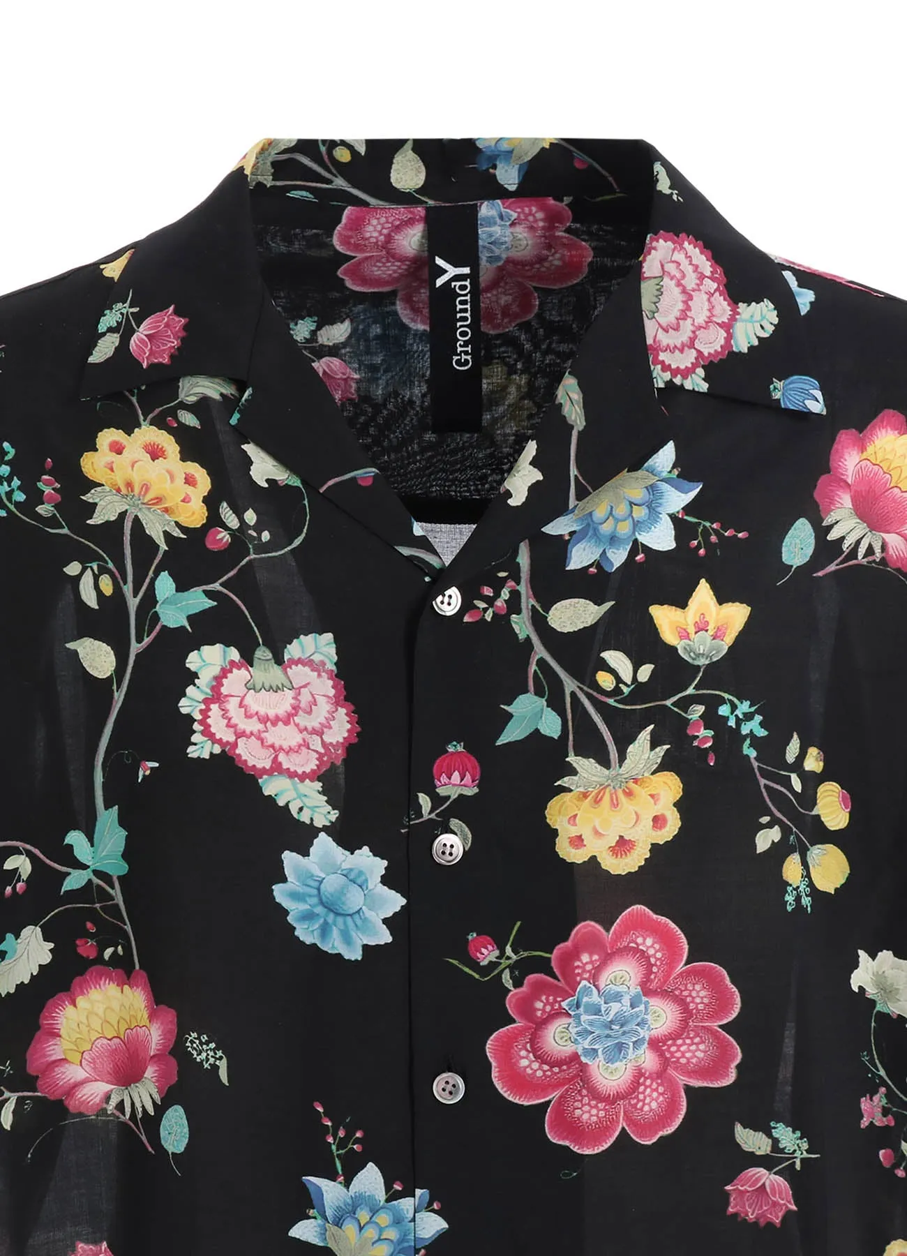 RAYON PRINT CHINESE FLOWER ALOHA SHIRT