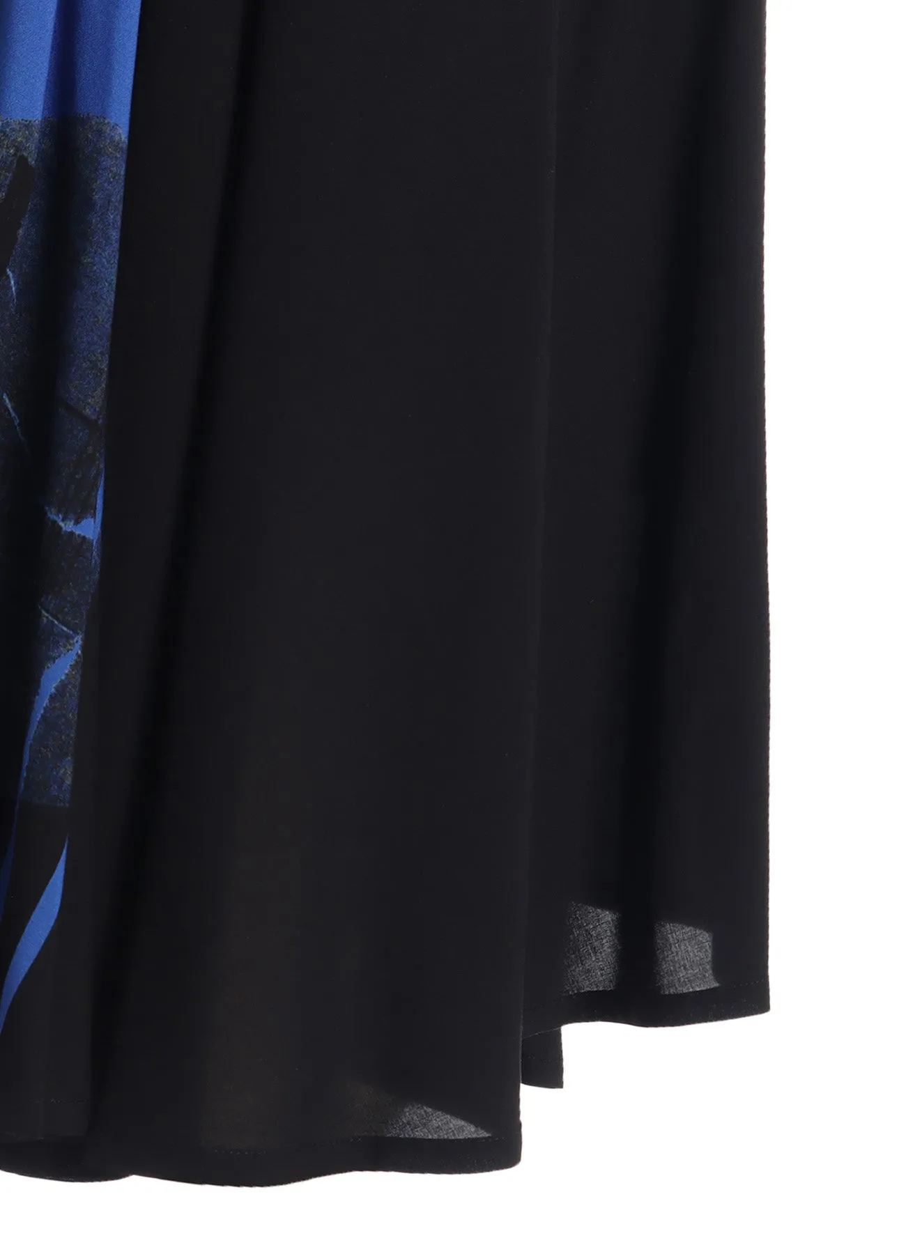 RAYON PRINT TORN PATTERN CIRCLE PANTS