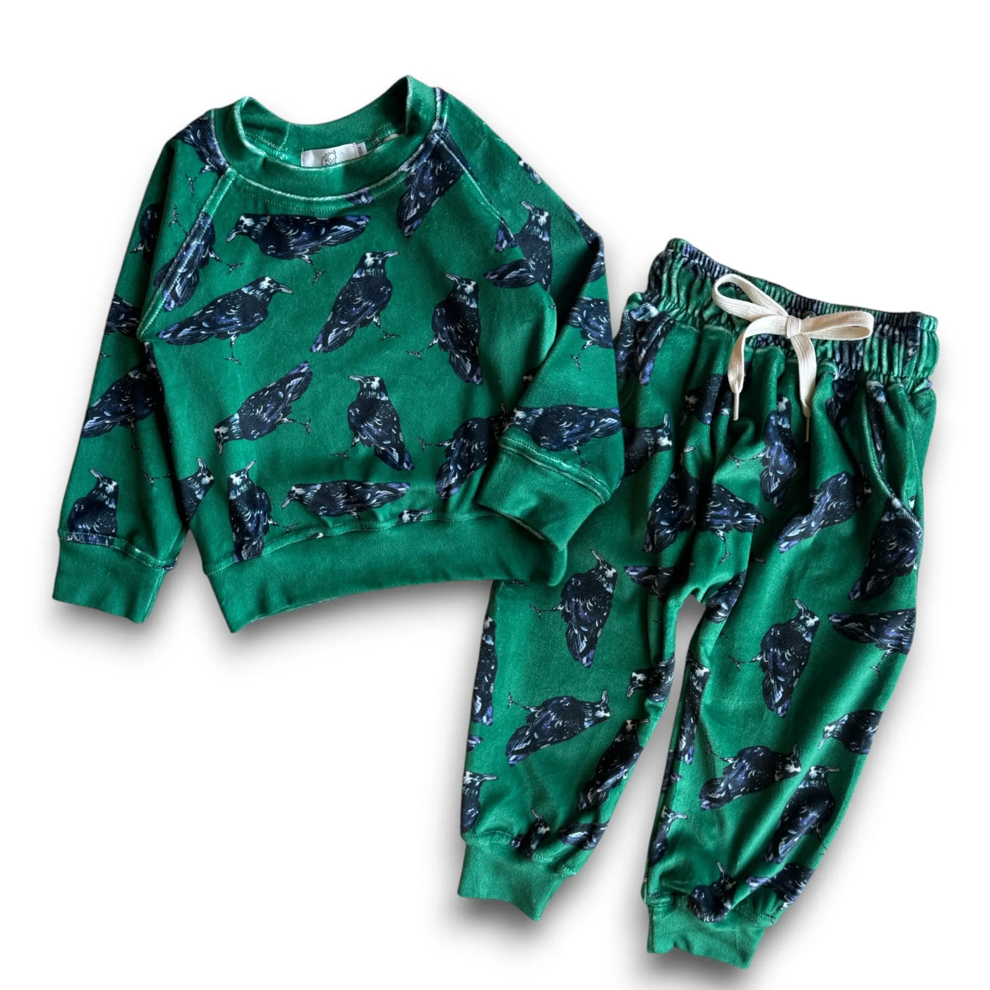 Signature Velvet Lounge Pant - The Raven