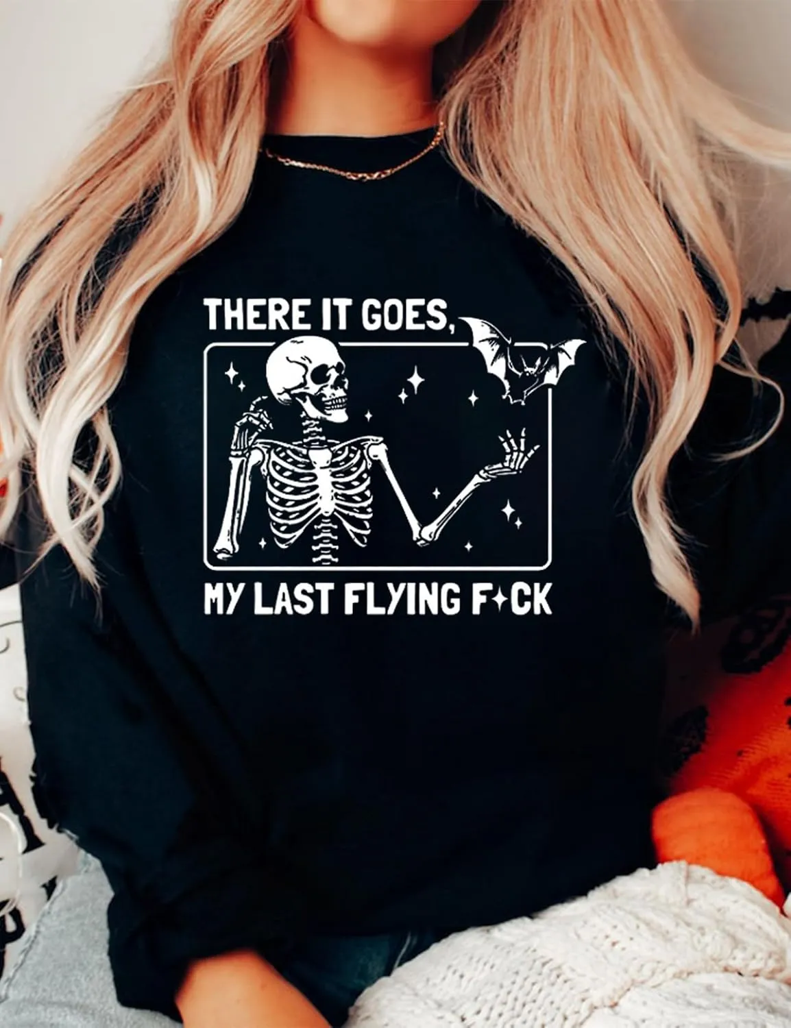 Sweatshirt Halloween Women Ghost Dogs Pullover Top Shirt Spooky Season Long Sleeve Top