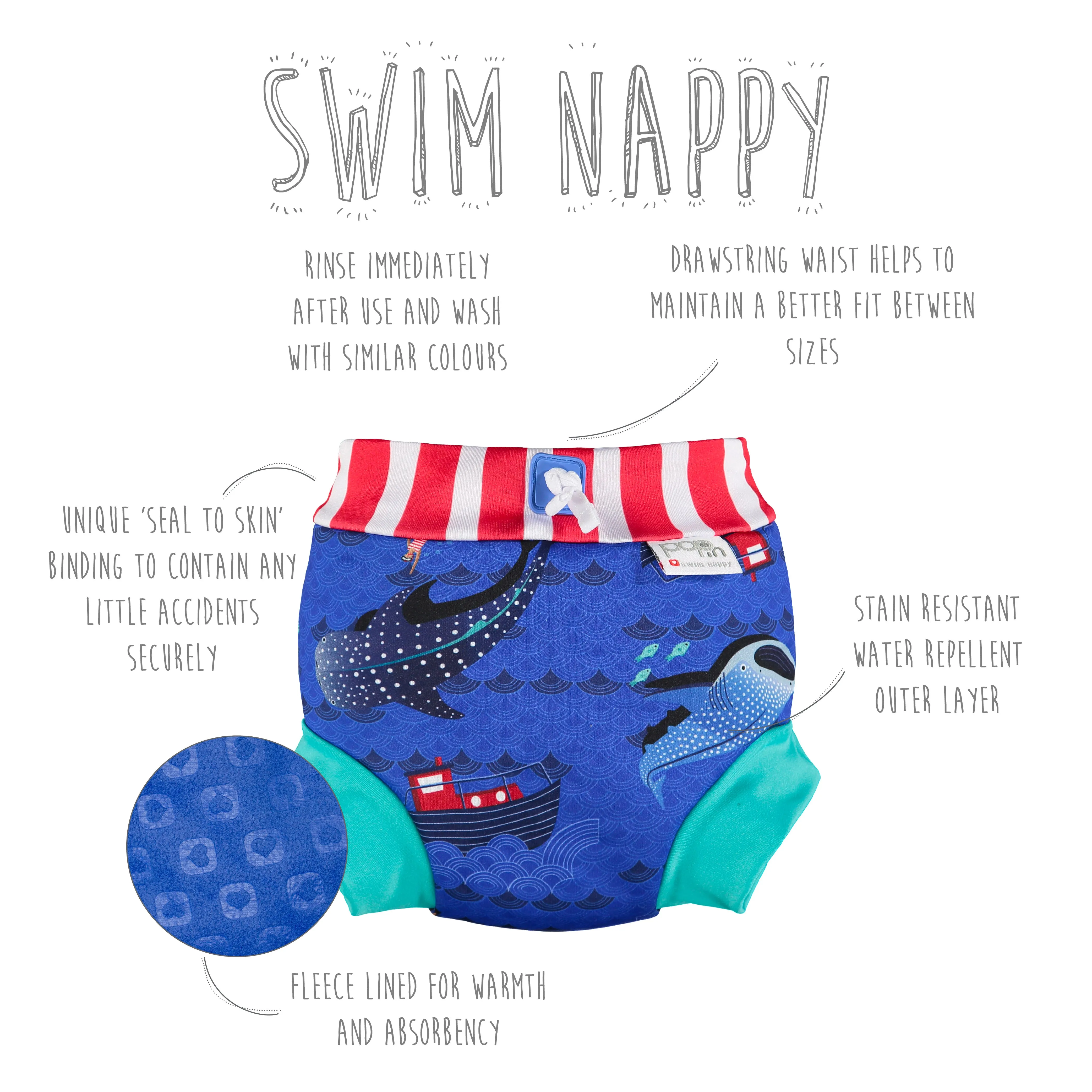 Swim Nappy - Hidden Animal Collection 2019