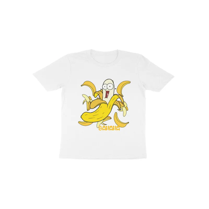 Toddlers Round Neck Half Sleeves - Cute Banana T-shirt