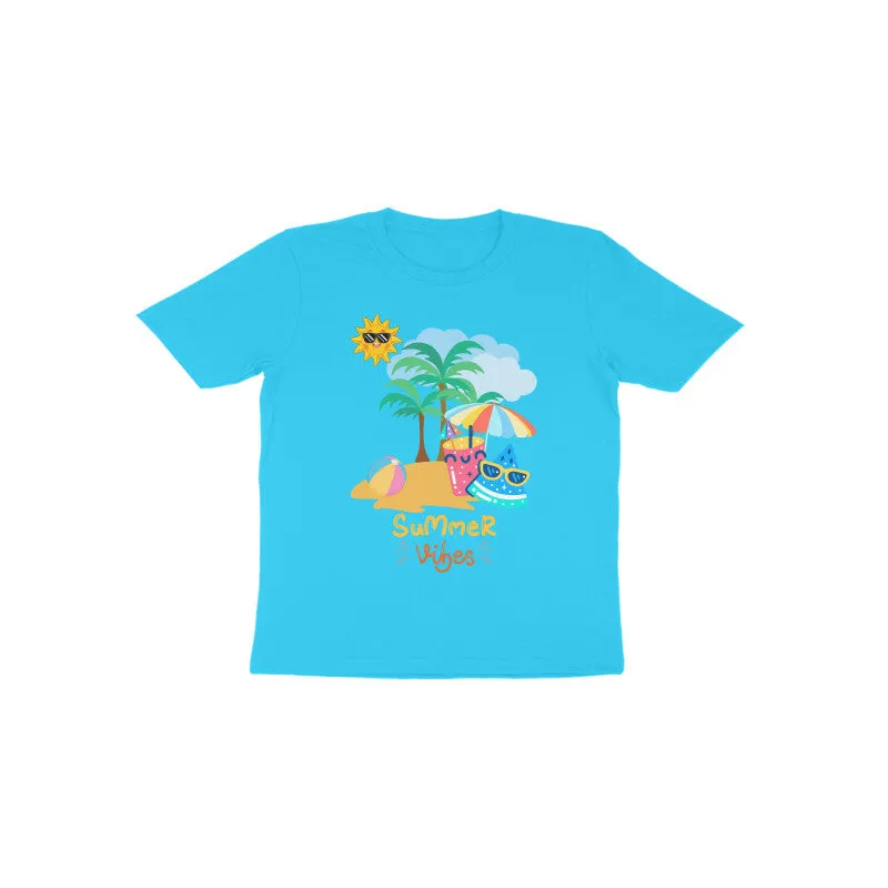Toddlers Round Neck Half Sleeves - Summer Vibes T-shirt
