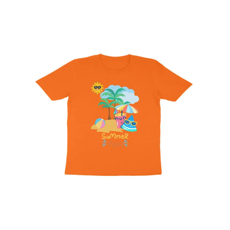 Toddlers Round Neck Half Sleeves - Summer Vibes T-shirt