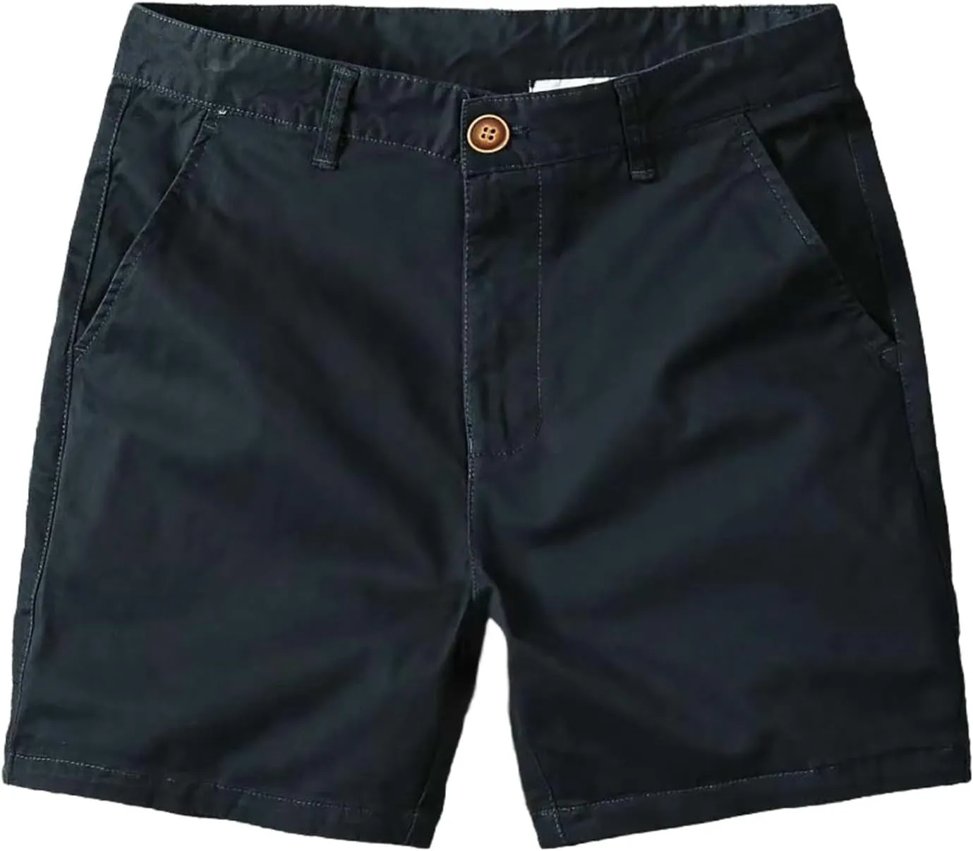 ZYXTIM Mens Chino Shorts Slim Fit Flat Front Zipper Fly Business Work Shorts Big&Tall Lightweight Quick Dry Golf Dress Shorts